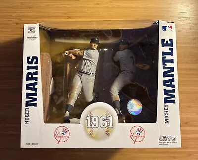 New York Yankees 1961 Roger Maris & Mickey Mantle Action Figures [McFarlane] NIB • $30