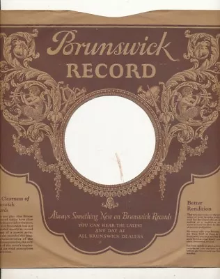 78 RPM Company Logo Sleeves-PRE-WAR-BRUNSWICK (Ivogun) • $12