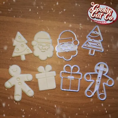 £7.99 • Buy Christmas Xmas Tree Santa Gingerbread Man Present Gift Cookie Cutters Fondant UK