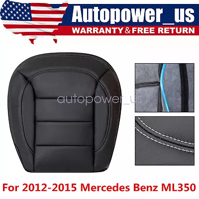 For 2012-2015 Mercedes Benz ML350 4Matic Driver Bottom Leather Seat Cover Black • $35.19