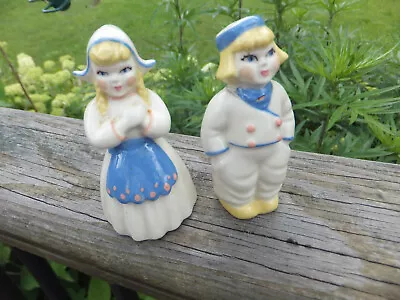 Vintage Ceramic Arts Studio S & P Salt & Pepper Dutch Boy & Girl Boy Has Issue • $4