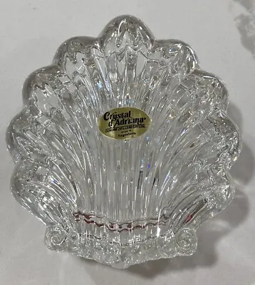 Crystal D’Adriana Shell Shaped  24% Lead Crystal Trinket Box Vintage • $29