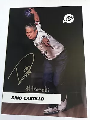 Dino Castillo Ebonite PBA Bowler Bowling Signed Autograph 5 X 7 Photo Card • $15.39