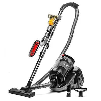 $71.99 • Buy Ovente Bagless Canister Cyclonic Vacuum 1400W Bendable Multi-Angle Black ST2620B