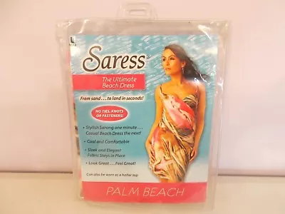 £12.56 • Buy New Saress Sarong Bathing Suit Cover Up Palm Beach Multi Color Wrap Large 12/14