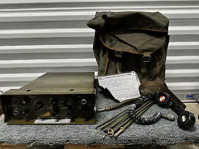 Tra-906 Racal Squadcal Military Radio With Handset And Canvas Bag • $209.99