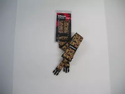 $29.99 • Buy Dimarzio Steve Vai Utopia Cliplock Guitar Strap Black/gold 2   Wide Dd2250