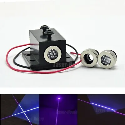 Dot/Line/Cross 405nm 50mw Focusable Violet/Blue Laser Diode Module W/ Heatsink • £11.54