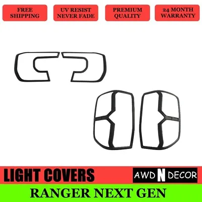 Headlight & Taillight Covers Surroundings For Ford Ranger Next Gen Wildtrak Xlt • $79.99