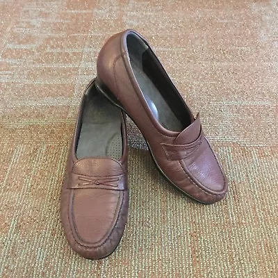 SAS Tripad Comfort Brown Easier Moccasin Wedge Loafers Size 8.5 M • $31.95