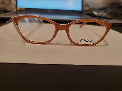 New Chloe Ce 2647 208 Caramel 52-16-135mm B32mm Italy Made Perfect Authentic • $44