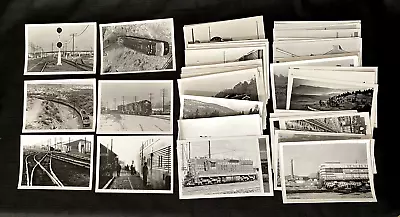 Lot Of 85 Vintage Black & White 5x7 Locomotive & Railroad Related Photos • $39.99