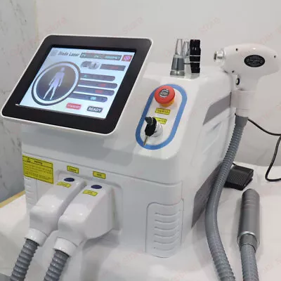 2IN1 Diode Laser Machine 755nm 1064nm 808nm Picosecond Hair Removal Nd Yag Salon • $1446.85
