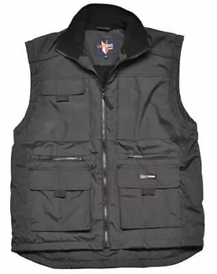 Men's Multi Pocket Fleece Lined Bodywarmer Waistcoat Size M-3XL • £29.99