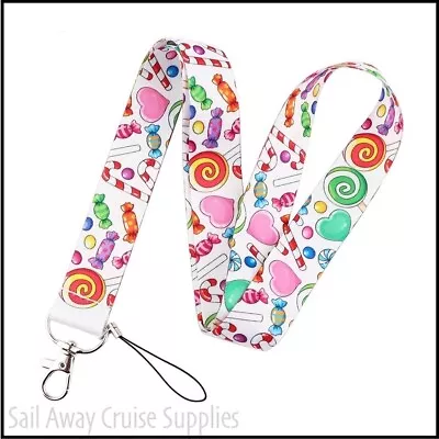 Lollies/Candy  LANYARD.  Neck Key ID Card Holder.  Work Travel Cruise.  Sweets • $9.95