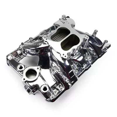 Edelbrock 7156-CP Performer RPM Intake Manifold Pontiac V8  326-455 • $617.95