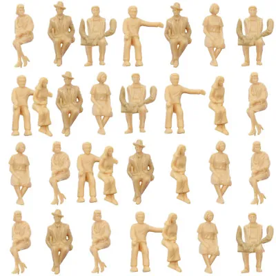 P30SB 30pcs G Scale All Seated 1:32 Unpainted Figures Skin Model People • $12.99