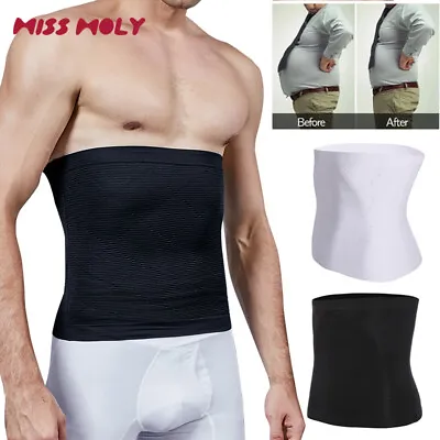 Men Tummy Tuck Belt Body Shaper Control Slimming Waist Trainer Trimmer Belt  • $12.29