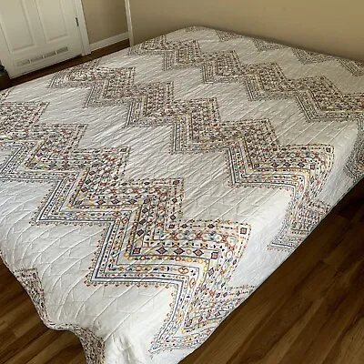 $55 • Buy Aztec Southwest Full Queen Reversible Quilt Bedspread Comforter