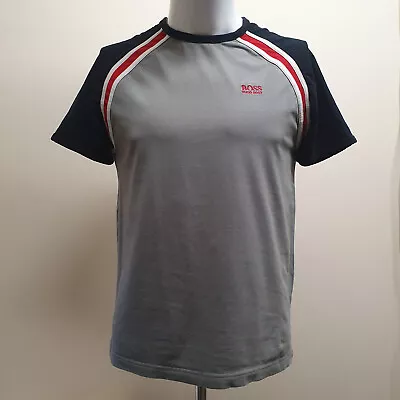 Hugo Boss Grey Modern Fit Mens T-Shirt - Size M - Excellent Condition • £13.49