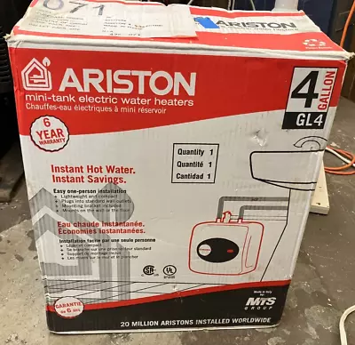 Ariston Andris Point Of Use Mini-Tank Electric Water Heater 4 Gallon 120-Volt • $80