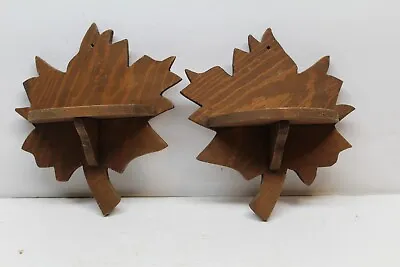 2-Maple Leaf Handmade Wood Knick Knack Shelf  Shelves • £14.59