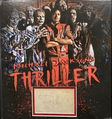 Michael Jackson Autographed 16x20 Thriller Display - JSA LOA • $1795