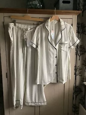 Gorgeous White And Black Primark Maternity Pyjamas Size M Bnwt • £19.99