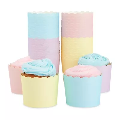 $9.99 • Buy 48x Mini Cupcake Muffin Liners Wrappers Paper Baking Cups For Birthday, Wedding