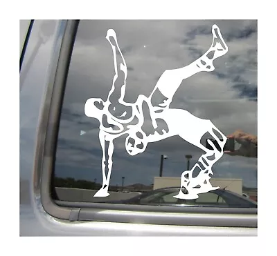 Freestyle Wrestling - Greco Roman Wrestler Car Window Vinyl Decal Sticker 04061 • $4.99