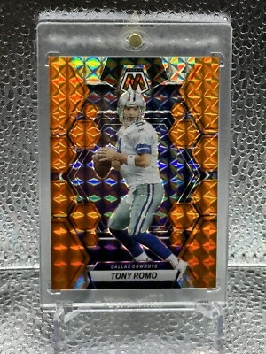 $2.25 • Buy 2023 Panini Mosaic Tony Romo Orange Mosaic Prizm /199 Dallas Cowboys