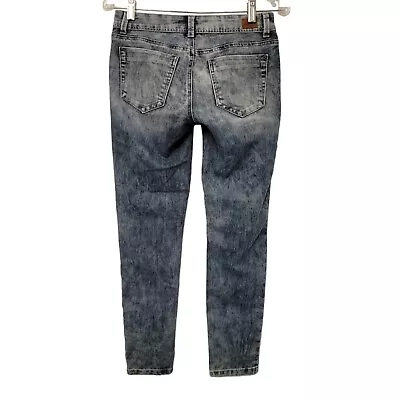 H&Y Women's Jeans Juniors Size 7 Blue Denim Jeans Single Stitch Detail • $13.59