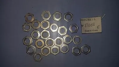 25 Hex Nut Real Part 81008 Nuts Bell 300 & Other Pieces Reels Mitchell • $16.93