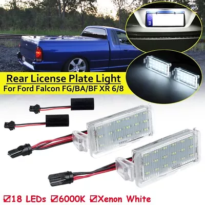 For Ford Falcon FG BA BF XR6 XR8 LED License Number Plate Light BulbsHousing • $21.01