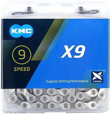 KMC X9 9-Speed Stretch-Proof Bike Chain Road MTB X9.93 Fits Shimano SRAM Campy  • $14.50