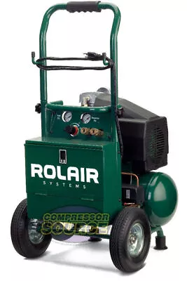 Portable Contractor 2 HP Air Compressor Rolair VT20TB Single Stage 115V 125 PSI • $499.95