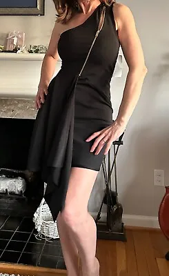 NEW_Stella McCartney Black Cocktail Dress With Zipper- Size 1 / 2_VALUE $995 • $50