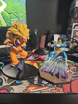 Super Saiyan 3 Goku 7  And Vegeta 5.5  PVC Statue • $22