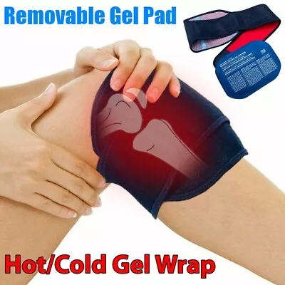 Hot/ Cold Gel Knee Ice Pack With Wrap For Knee Ankle Elbow Pain Relief USA STOCK • $15.99