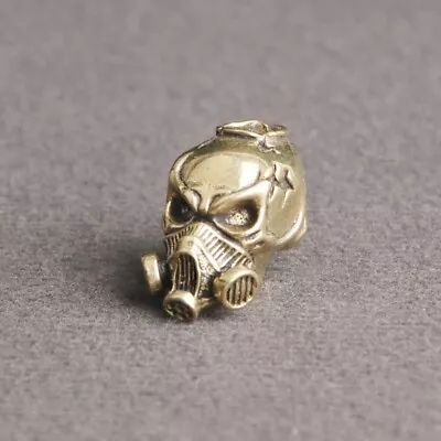 Solid Brass Skull Head Keychain Pendant Originality Pendant Crafts • $0.99