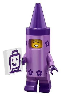 NEW LEGO Minifigure Mini Figures - Violet Purple Crayon Costume Girl Kids School • $12.99