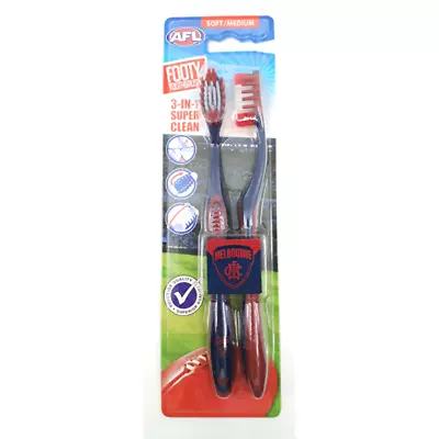 Afl Toothbrush Melbourne 2 Pack • $20.95