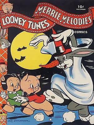 1943 Looney Tunes Halloween High Quality Metal Magnet 3 X 4 Inches 9264 • $5.95