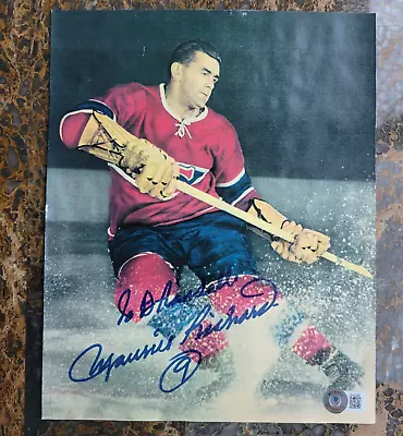 MAURICE Rocket RICHARD Signed Photo Montreal Canadiens Beckett BAS • $115