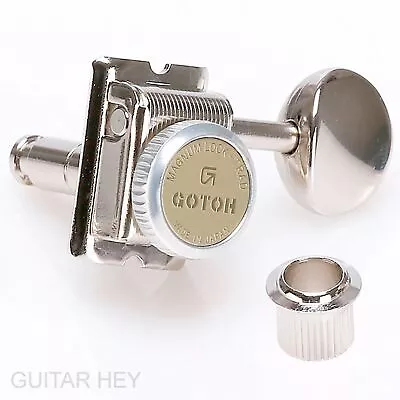 NEW Gotoh SD91-05M MGT Locking Tuners Set 6 In Line STAGGERED W/ Screws - NICKEL • $72.99