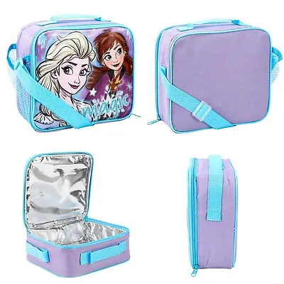 £6.97 • Buy Frozen Insulated Lunch Pack Box Bag Childrens Kids Girls School Food Picnic Box