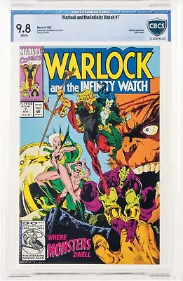 Warlock And The Infinity Watch #7 CBCS 9.8 WP (Marvel 1992) Jim Starlin Cgc • $119.59