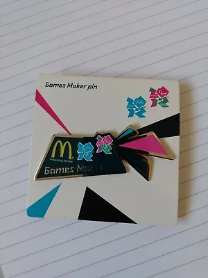 London 2012 Olympics Mcdonalds Gamesmaker Pin Badge Collectable  • £5