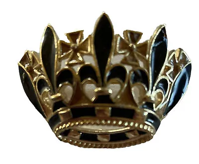 Crown Trifari Signed Fleur De Lis Pin Brooch Vtg • $89.99