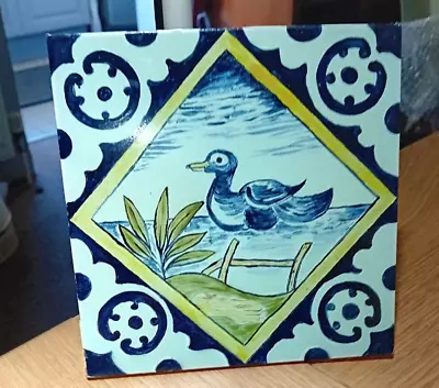 VINTAGE HAND PAINTED TILE DUCK TILE COMPANY LIMITED Formerly Tile And Brick Co. • £10
